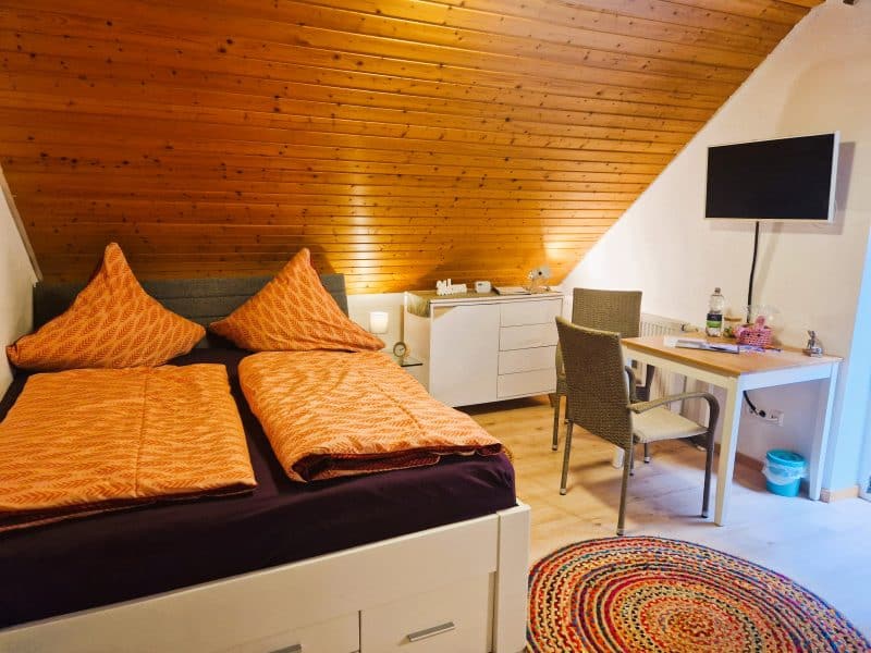 Blick in das Zimmer vom Studio-Apartment